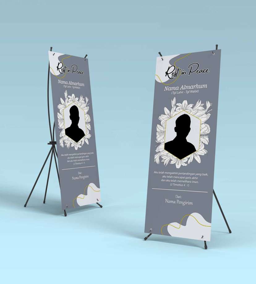 Standing Banner Turut Berduka Cita - Image 1