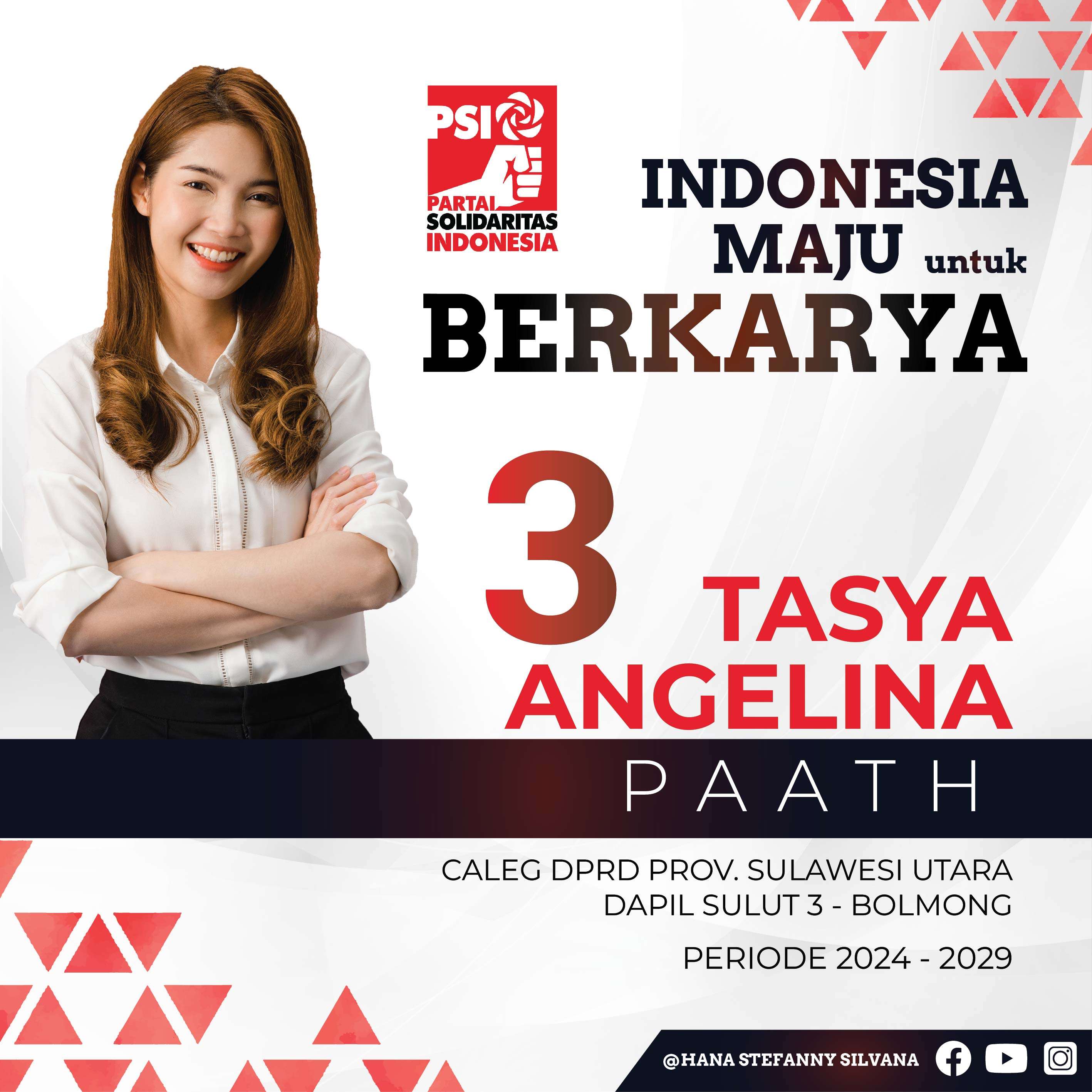 Spanduk Calon Legislatif - Front view