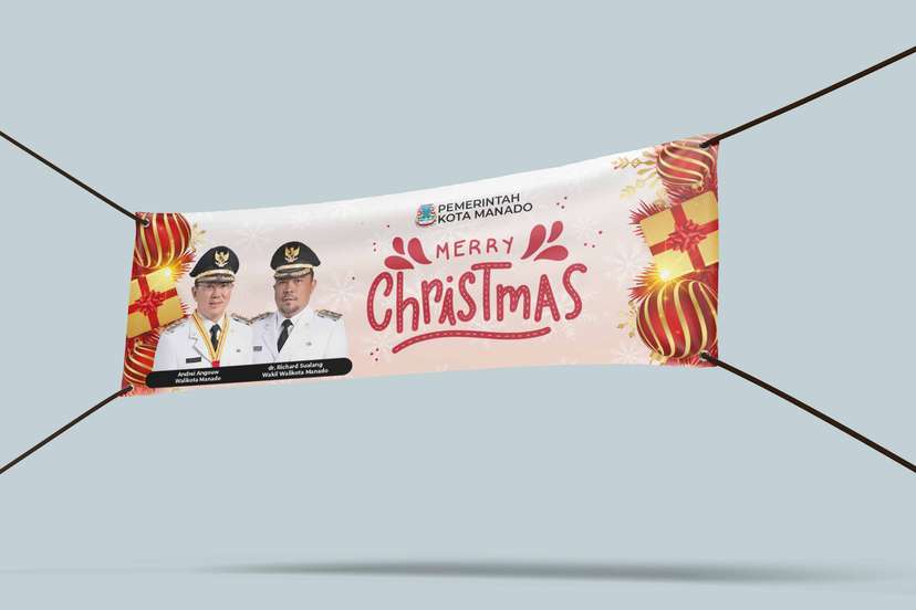 Baliho Selamat Natal dan Tahun Baru - Image 1