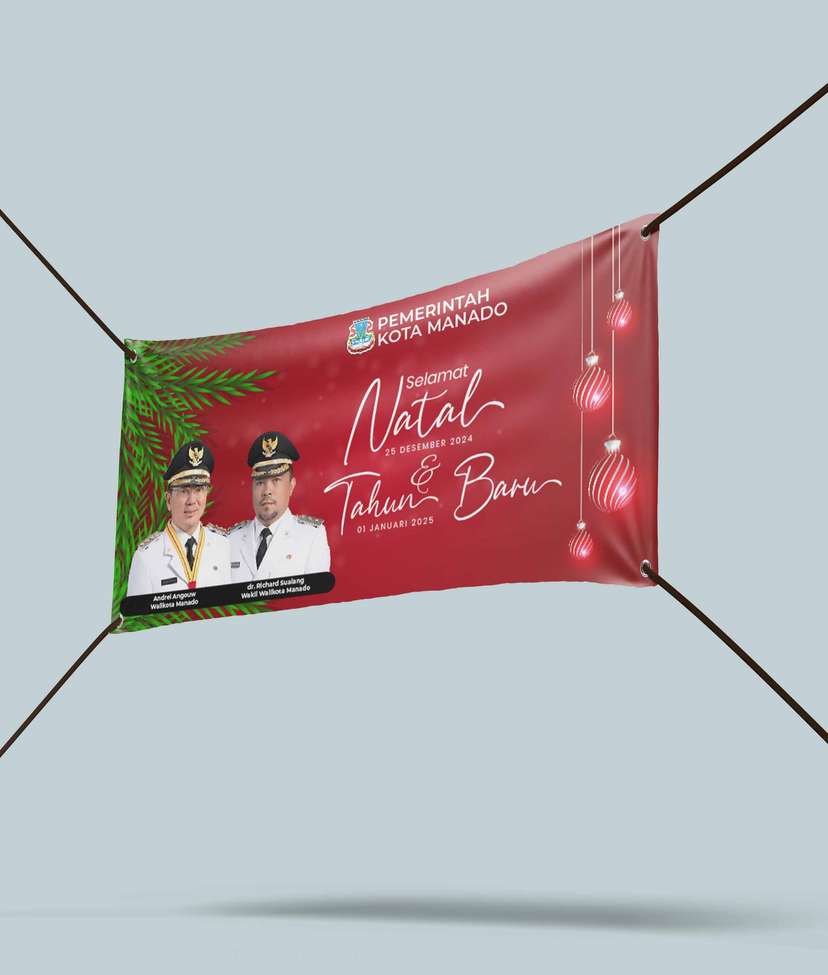 Baliho Selamat Natal dan Tahun Baru - Image 1