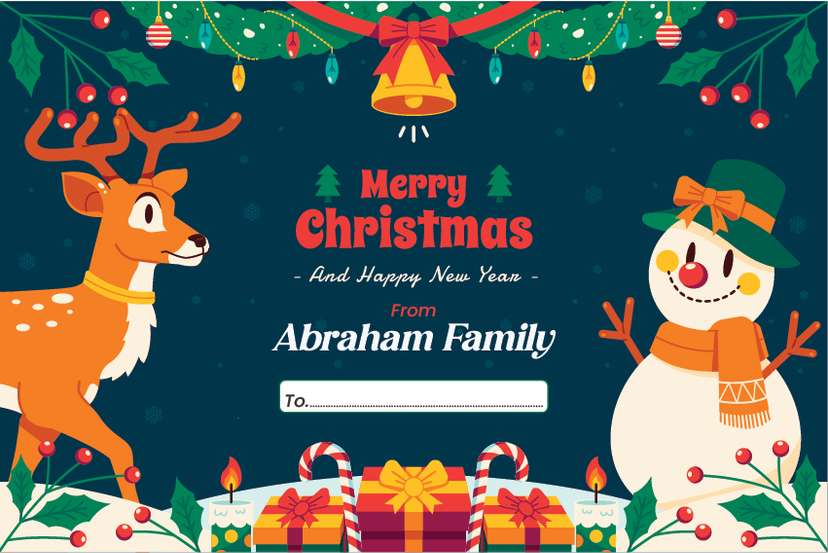 Kartu Ucapan Natal 2024 dan Tahun Baru 2025 - Image 1