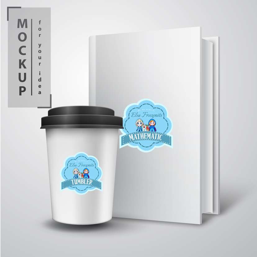 Sticker Nama Tema Frozen - Image 1