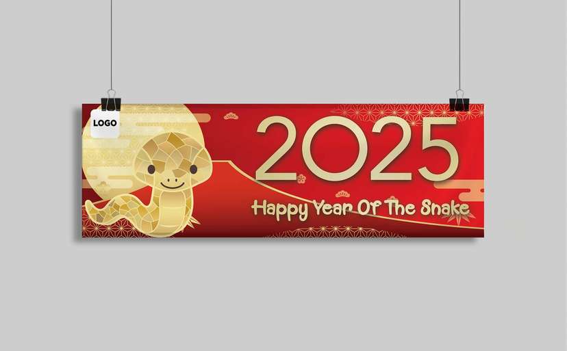 Baliho Tahun Baru China 2025 - Image 1