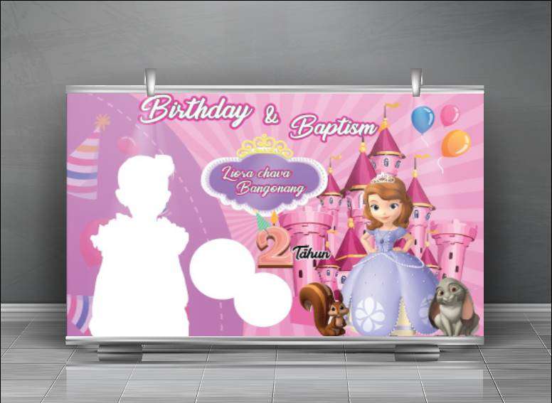 Baliho Hut Anak Tema Princess Sofia - Image 1