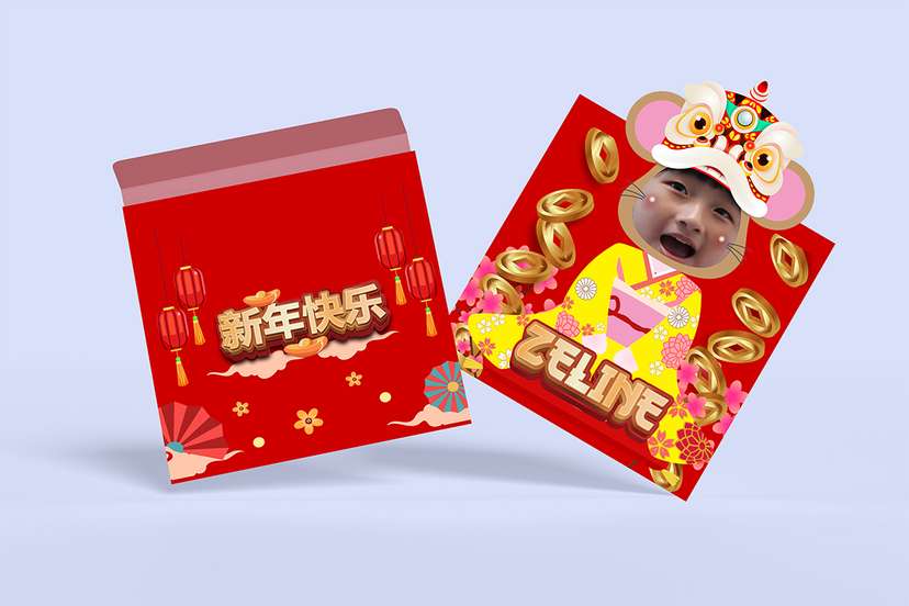 Angpao Shio Tikus Custom Foto - Image 1