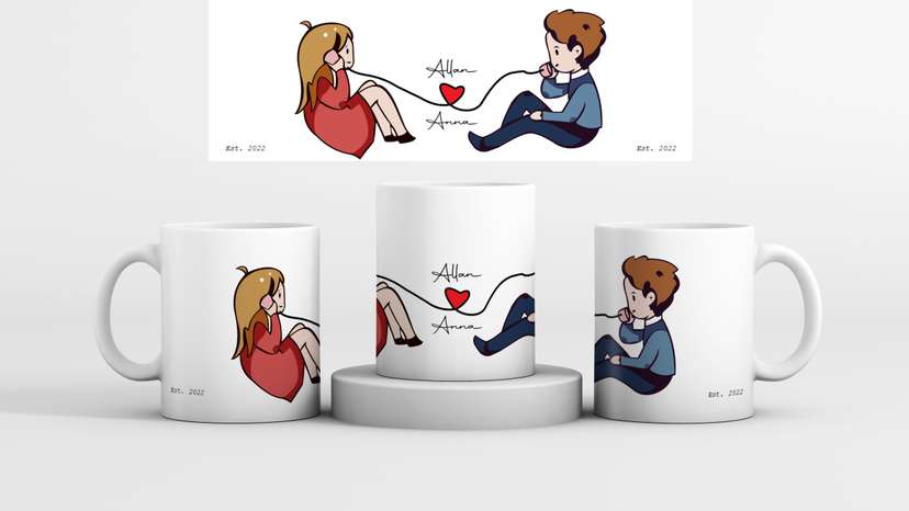 Mug Couple Pasangan - Image 1