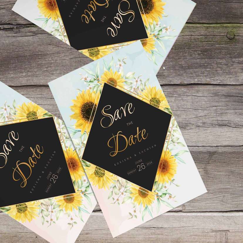 Undangan Wedding Tema Bunga - Image 1