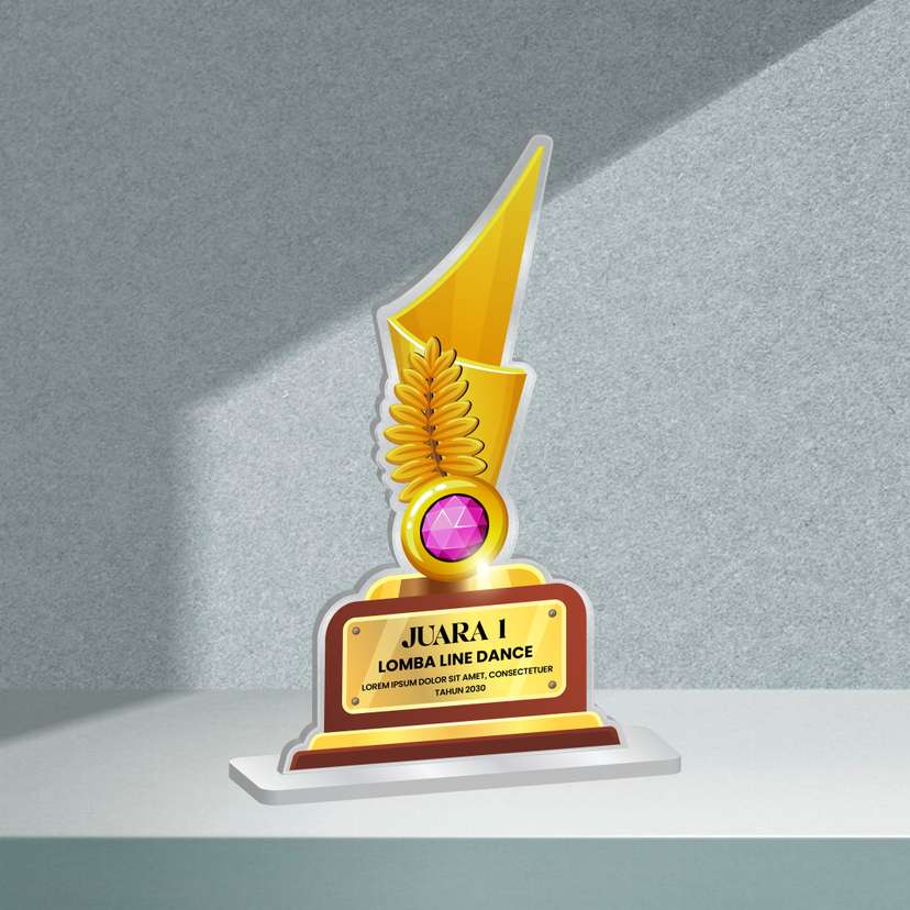 Plakat Akrilik Trophy Juara - Image 1