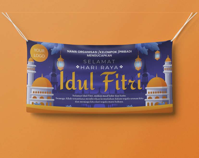 Spanduk Ucapan Idul Fitri - Image 1