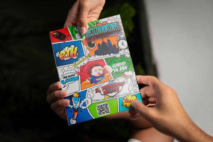 Undangan Ulang Tahun Superhero - Image 1