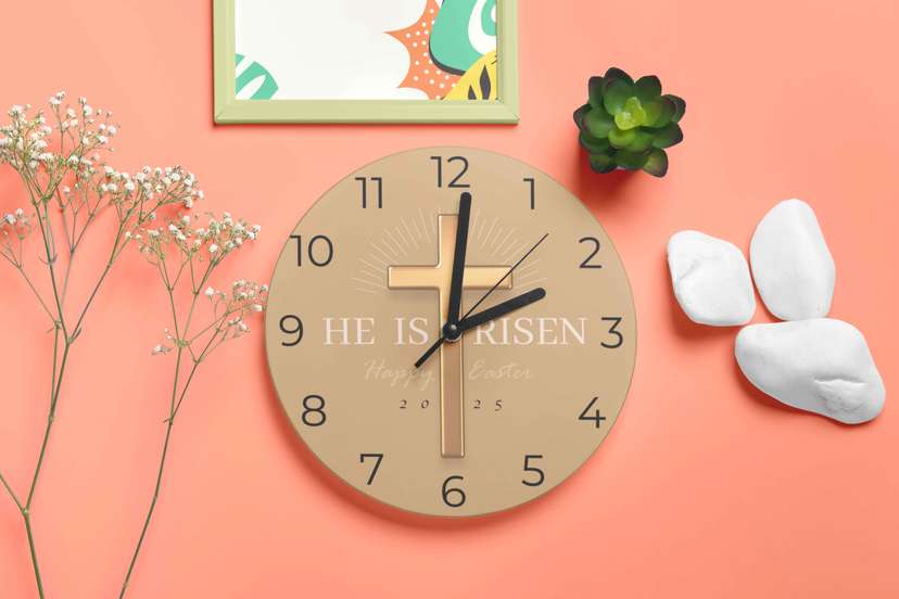 Jam Dinding Tema Paskah - Image 1