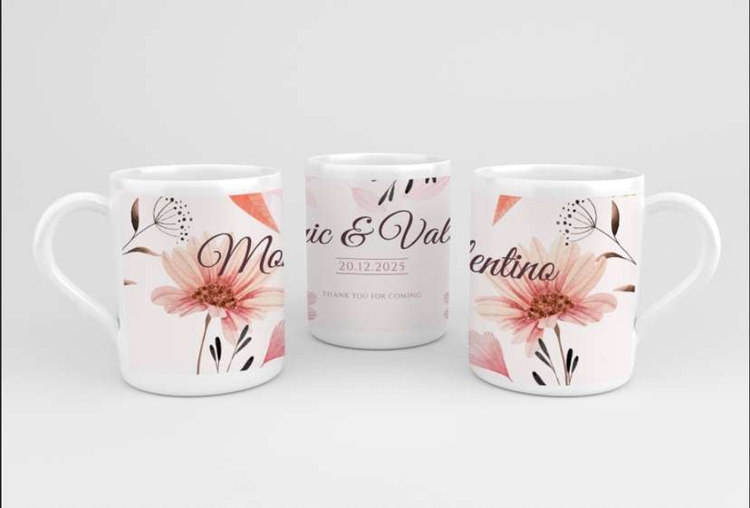 Design Mug Wedding Souvenir - Image 1