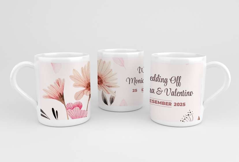 Design mug Minimalist Flower - Image 1