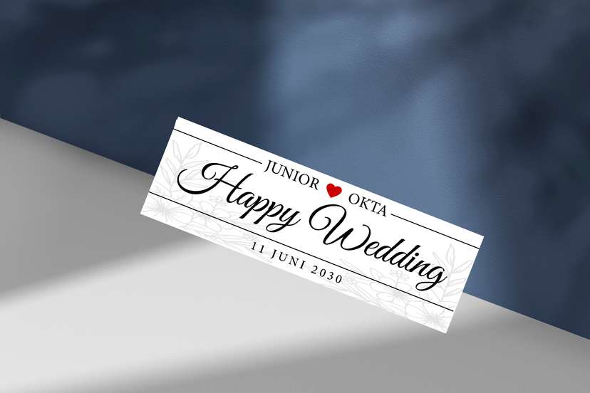 Wedding Plate Putih Bunga - Image 1