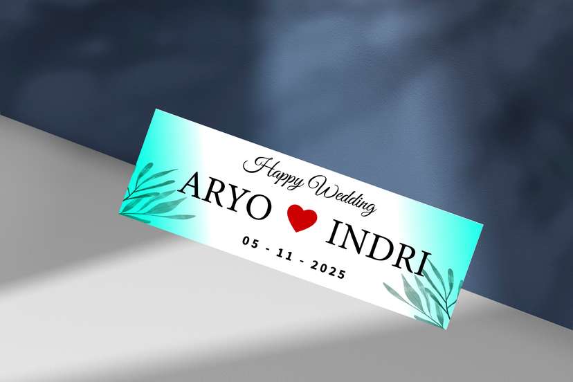 Wedding Plate Hijau Toska - Image 1