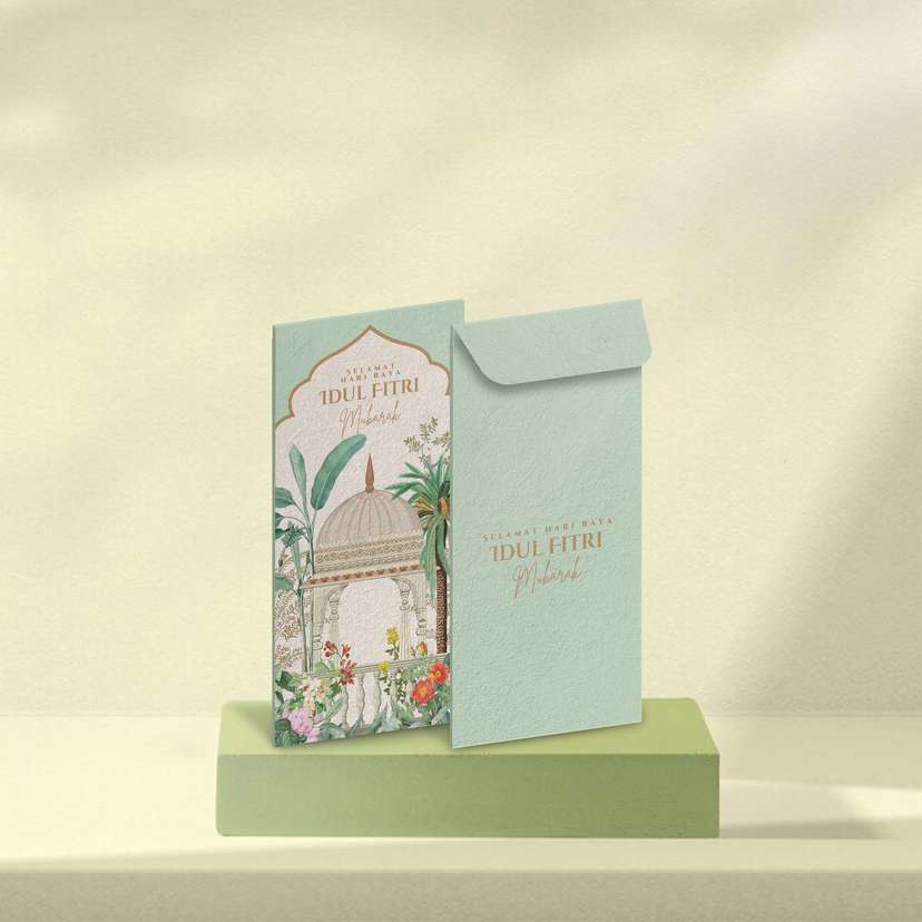 Amplop Idul Fitri Hijau Muda - Image 1