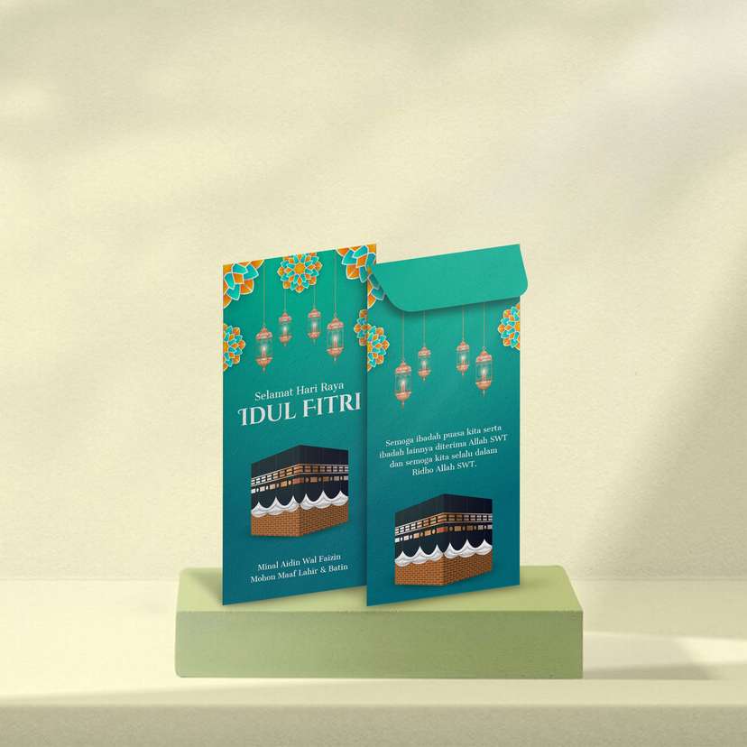 Amplop Idul Fitri Hijau - Image 1
