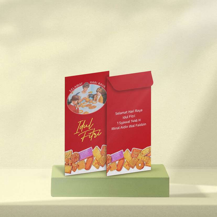 Amplop Idul Fitri Merah - Image 1