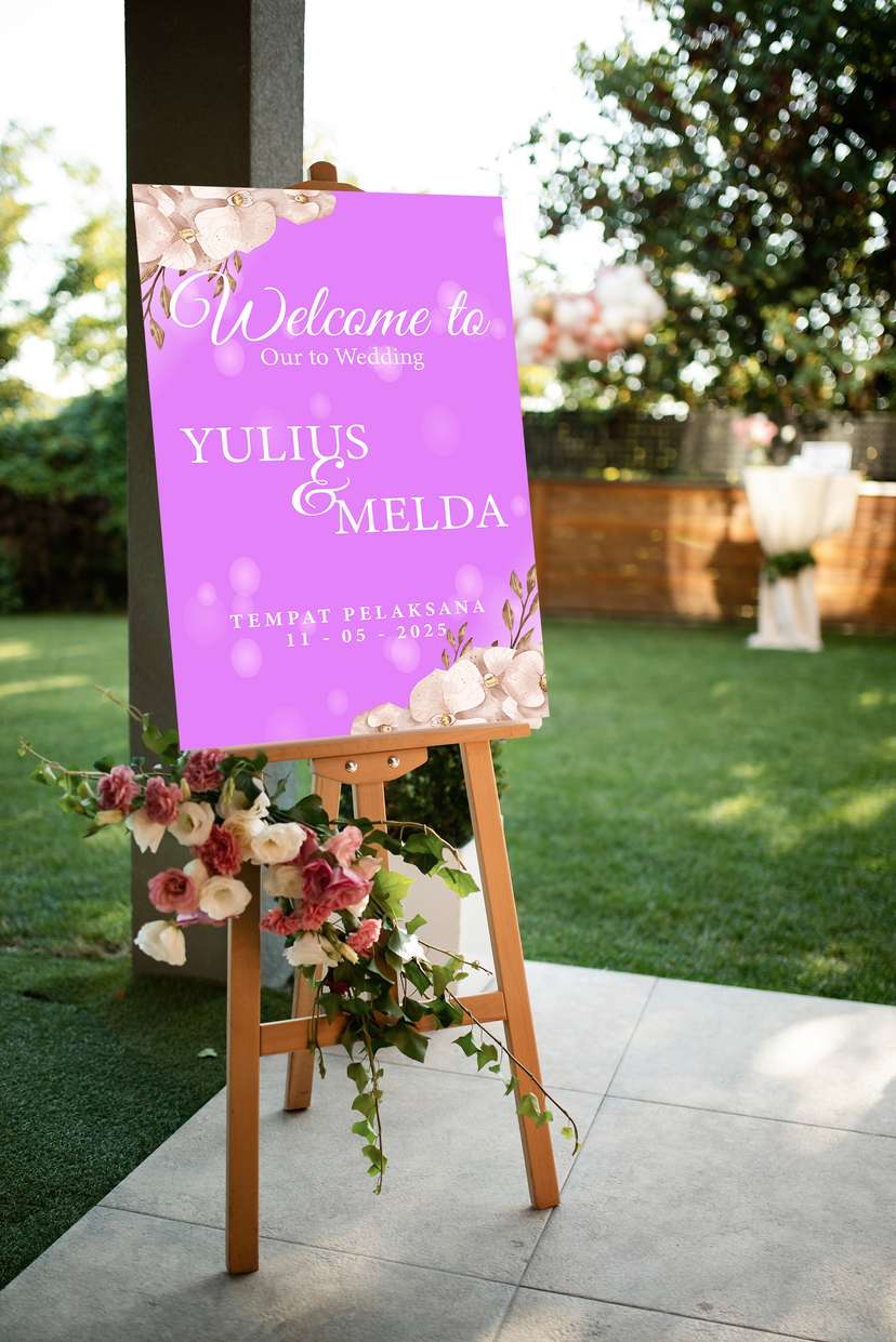 Welcome Sign Pink Booble - Image 1