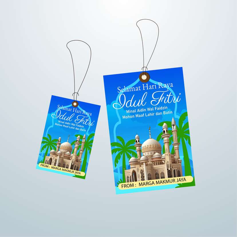 HangTag Idul Fitri Langit Biru - Image 1