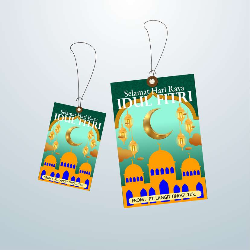 HangTag Idul Fitri Hijau - Image 1