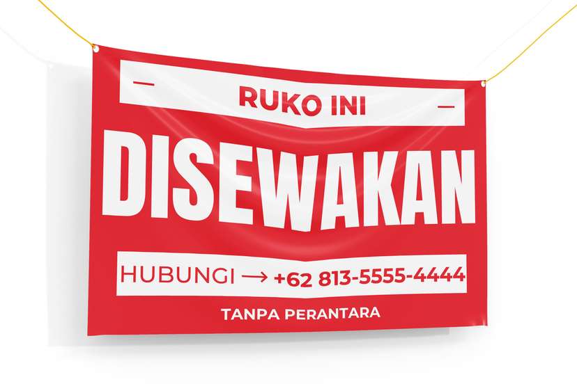 Banner Informasi Tempat/Ruko Dijual/Disewakan - Image 1