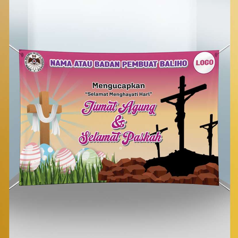 Baliho Paskah dan Hari Jumat Agung - Image 1