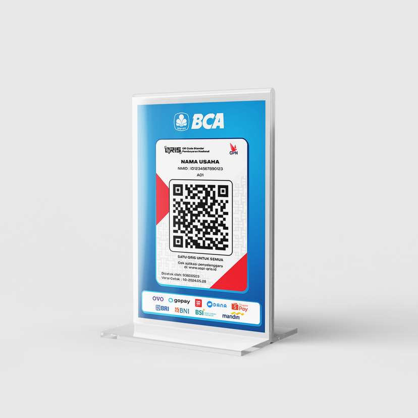 Acrylic QRIS Stand - BCA Edition - Image 2