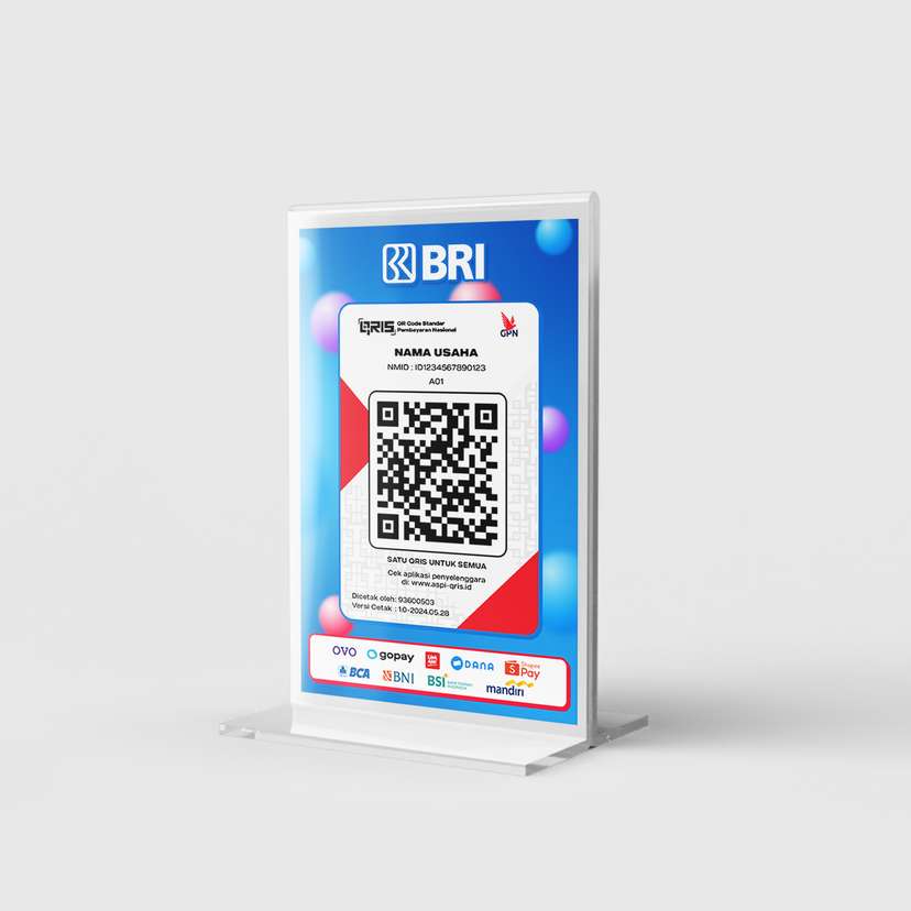 Acrylic QRIS Stand - BRI Edition - Image 2