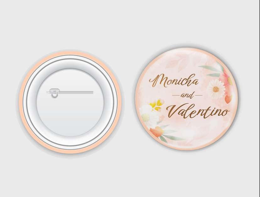 Elegant Wedding Pin Design - Image 1