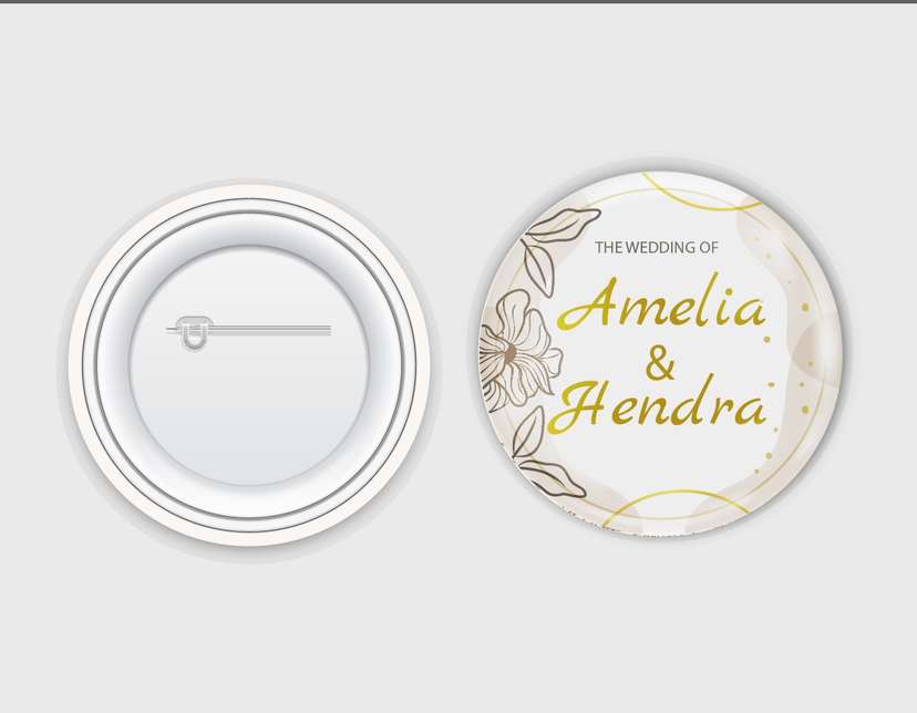 Elegant Wedding Pin Design - Image 1