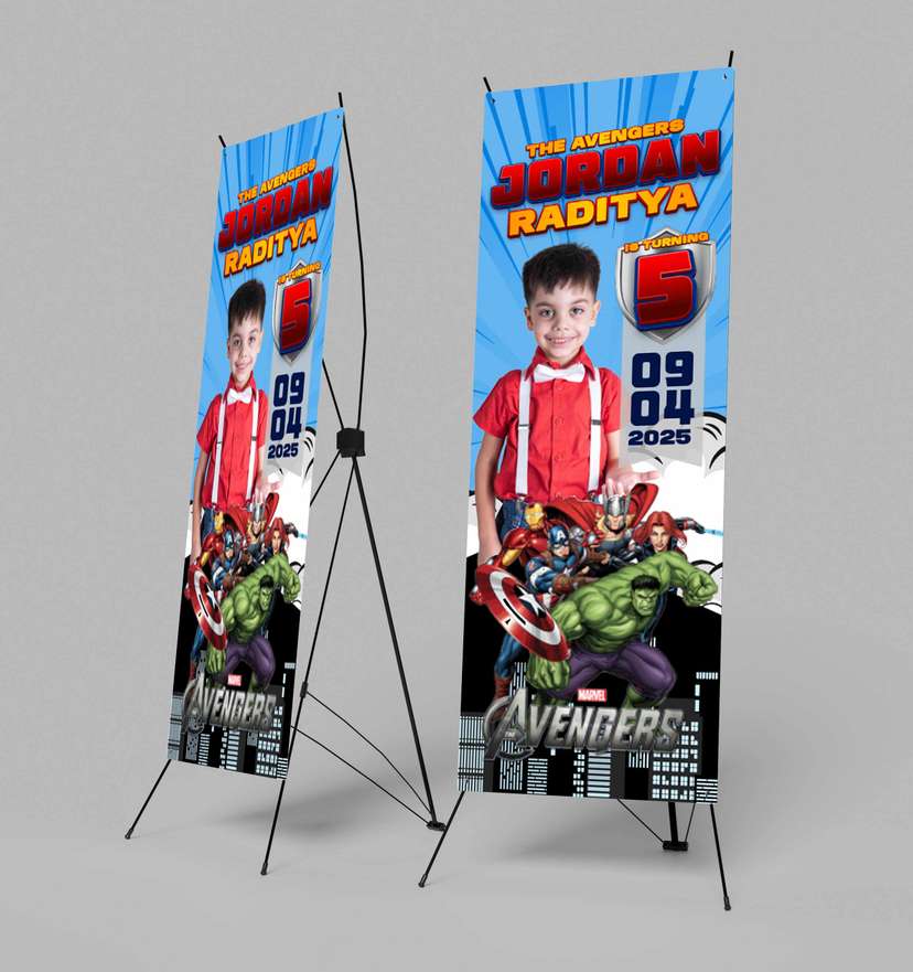 Banner Ulang Tahun Tema Avengers - Image 1
