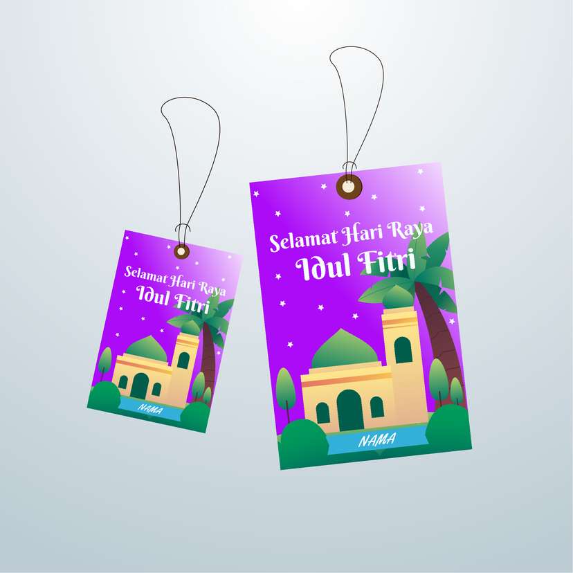 HangTag Idul Fitri Tema Perdesaan - Image 1