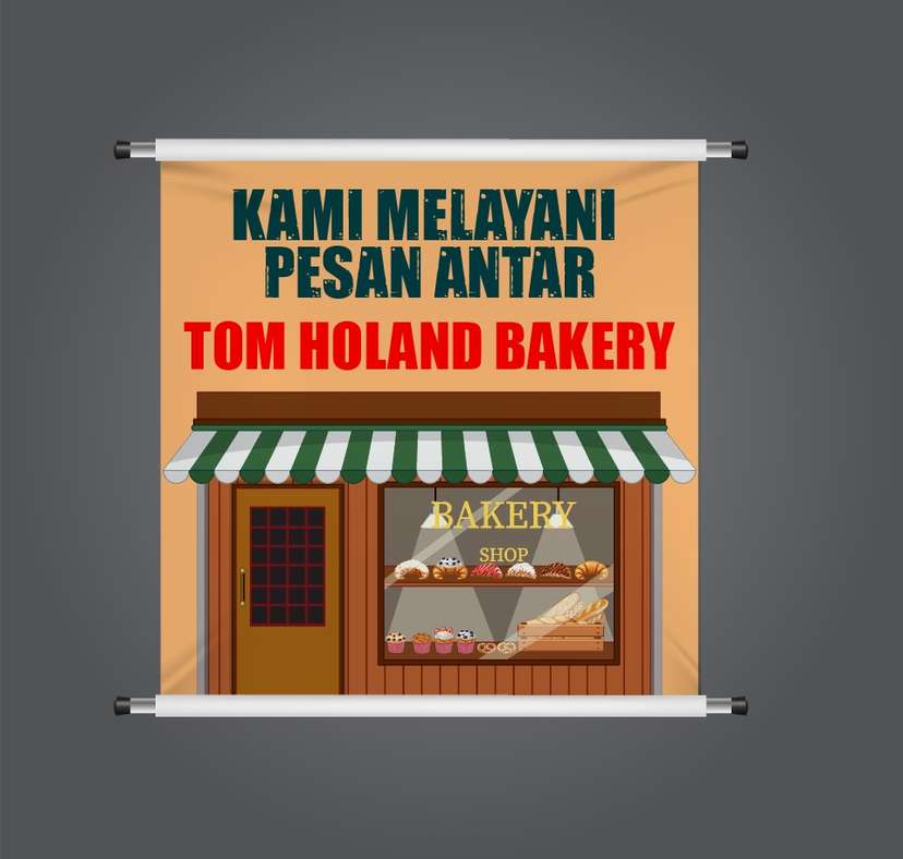 Desain Baliho Layanan Pesan Antar Bakery - Image 1