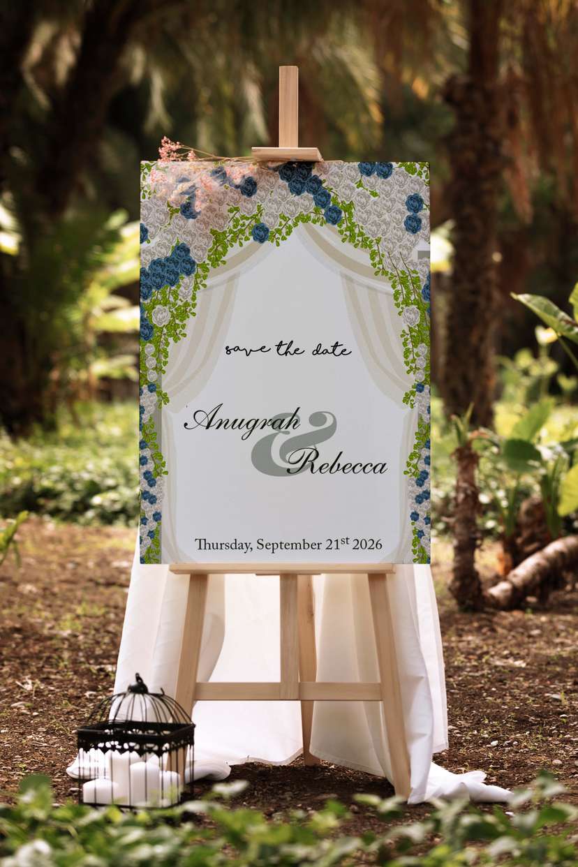 Welcome Sign Elegant Floral - Image 1