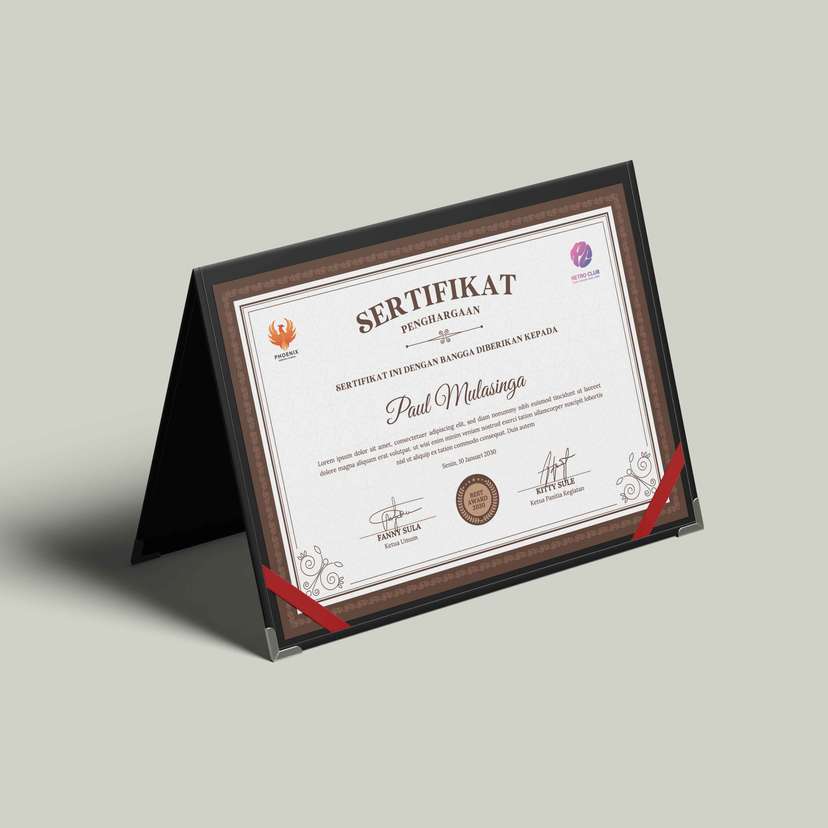 Sertifikat Penghargaan Elegan untuk Momen Prestisius - Image 2