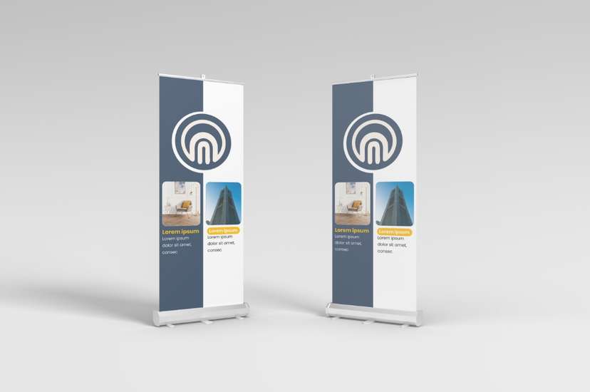 Minimalist Corporate Banner with Iconic Logo - Image 1