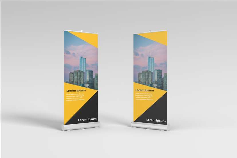 Sleek Urban Banner Design with Bold Color Blocking - Image 1