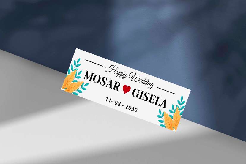 Wedding Plat Bunga Hijau Kuning - Image 1