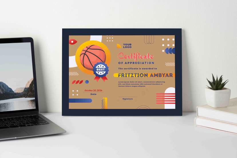 Sertifikat Apresiasi Atletik Basket - Image 1