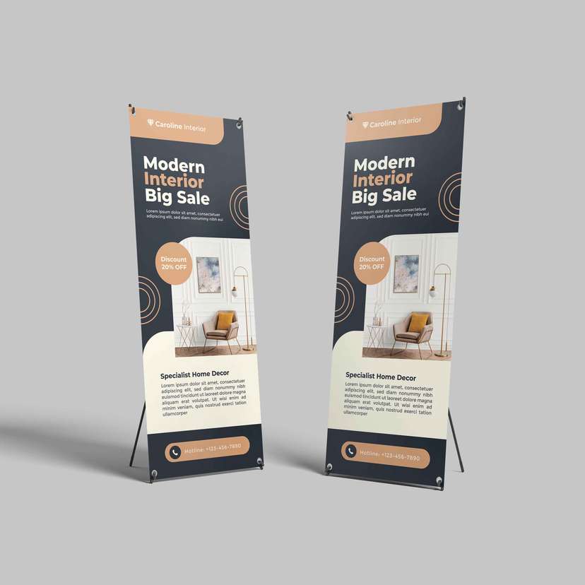 Standing X Banner Interior Modern β Stylish & Efisien! - Image 1