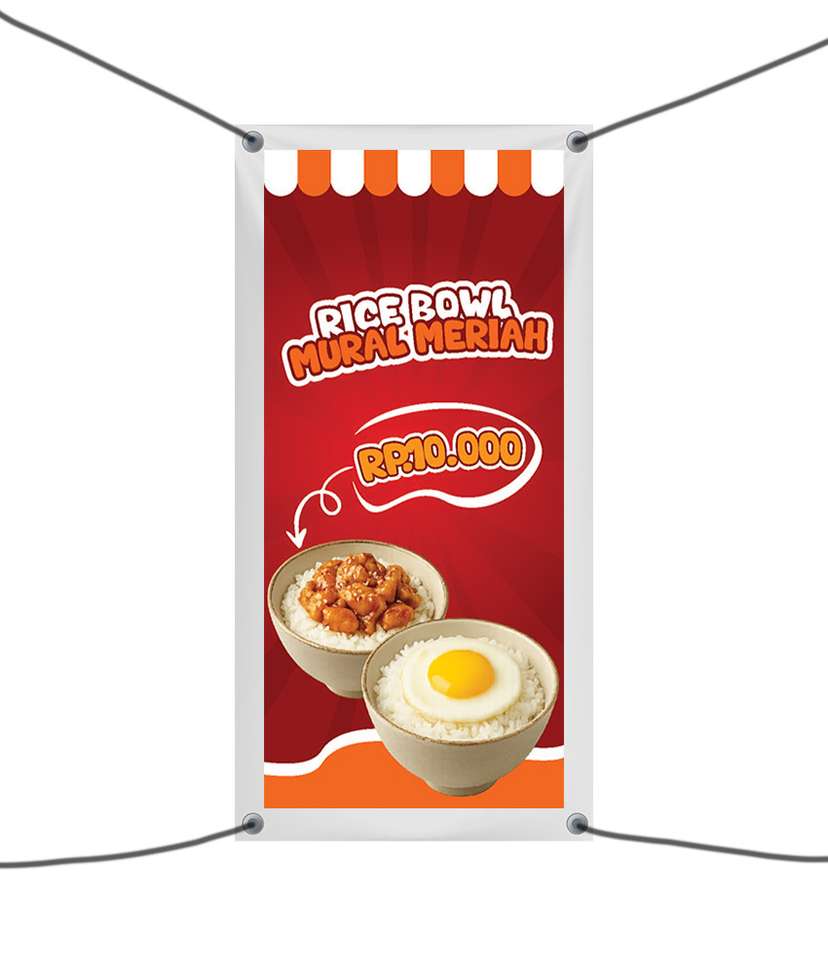 Spanduk Rice Bowl Mural Meriah - Hanya Rp10.000 - Image 1