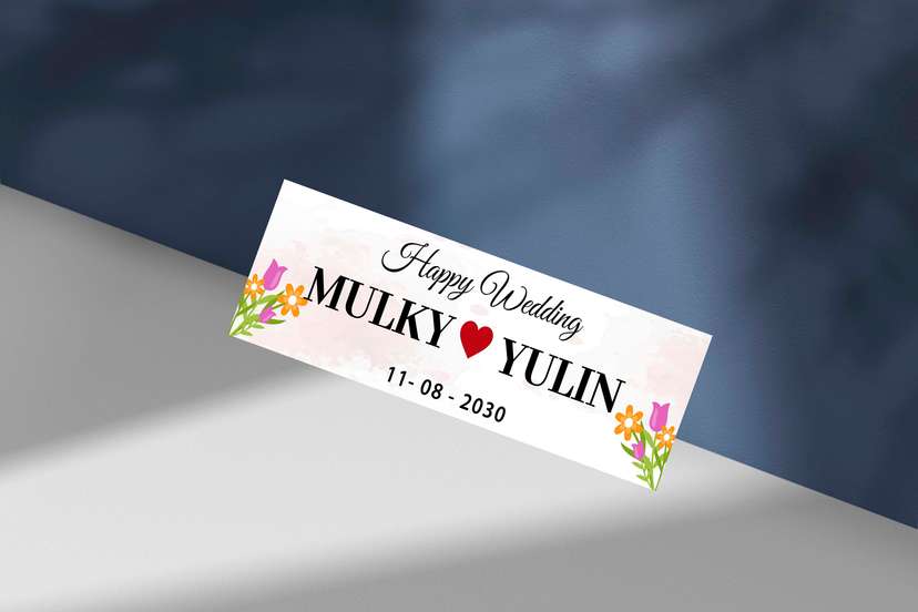 Wedding Plat Acara Elegan Hiasan Bunga Indah - Image 1