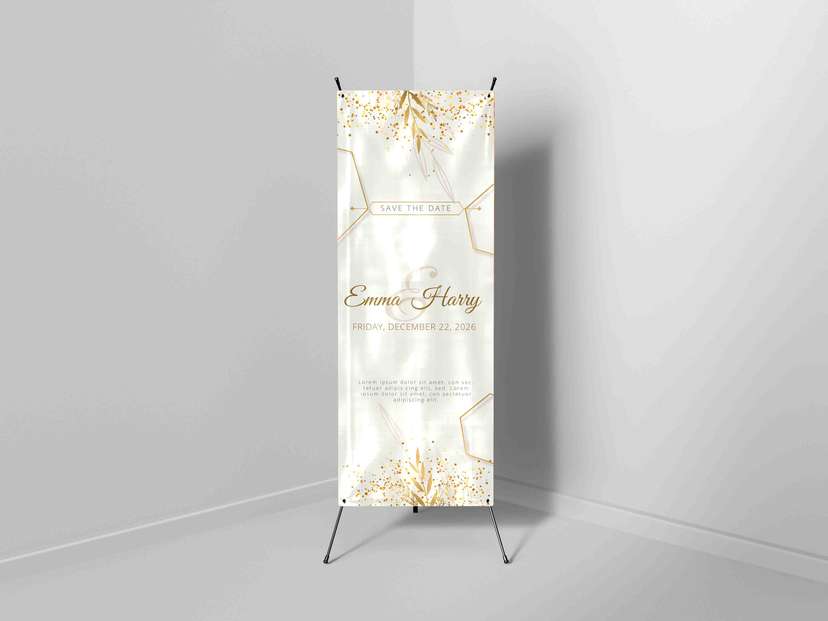 X-Banner Save The Date Elegan - Image 1