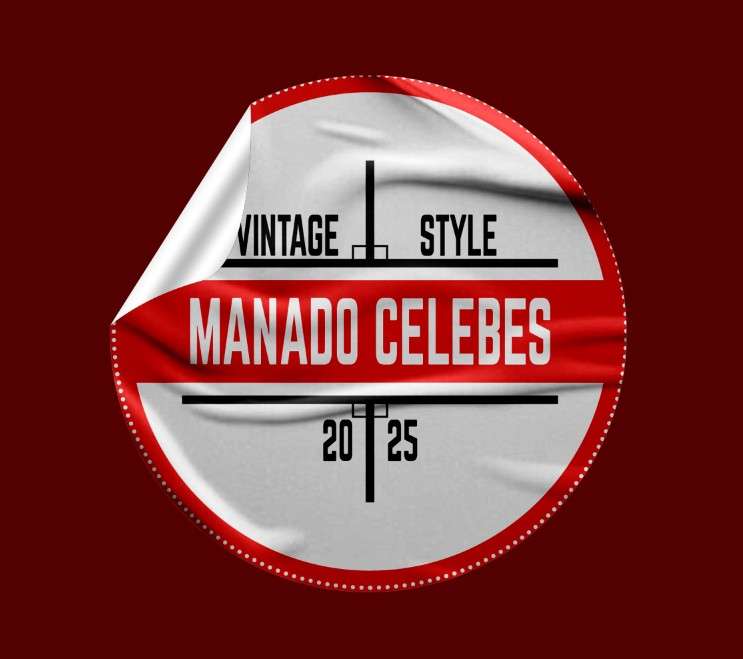 Stiker Manado Celebes 2025 – Gaya Vintage Elegan - Image 1