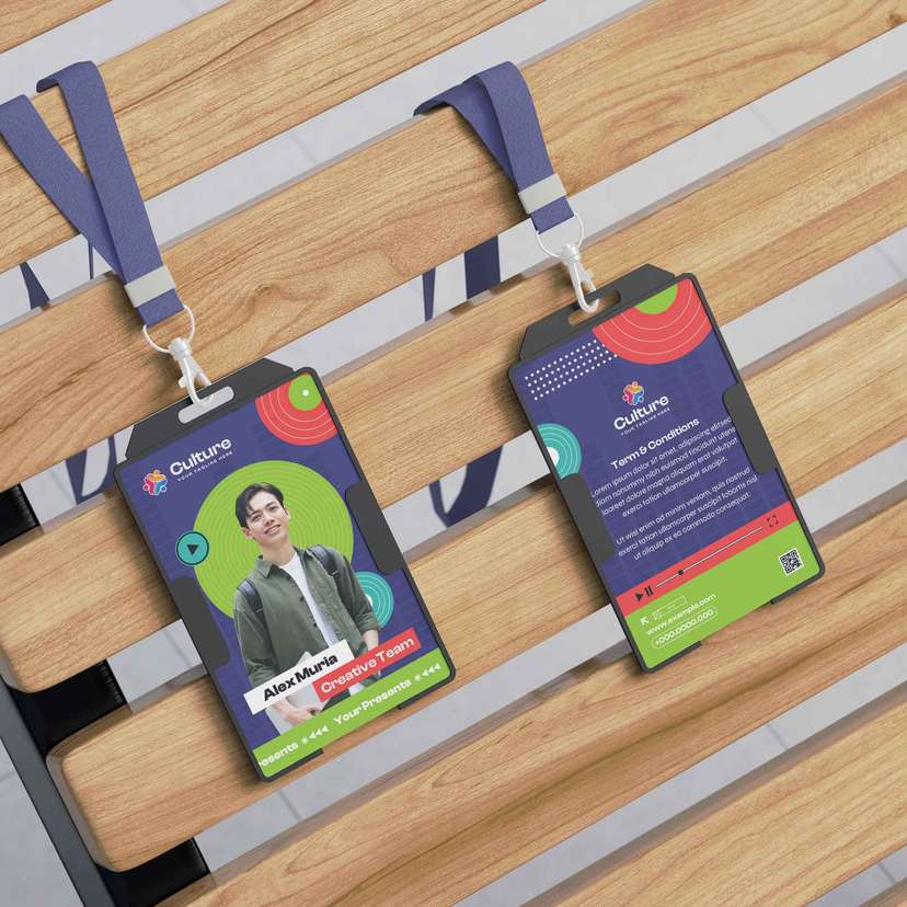 ID Card Colorfull Creative Desain Modern 004 - Image 1