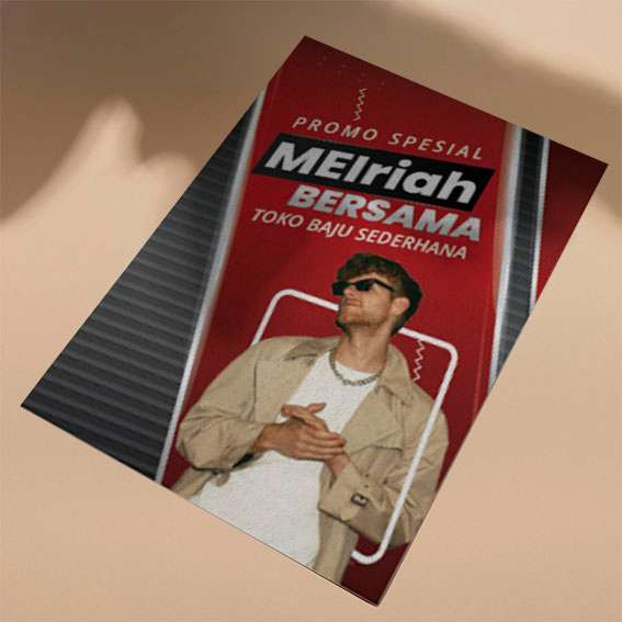 Flyer Promo Toko Baju – Tema Merah Menyala - Image 1