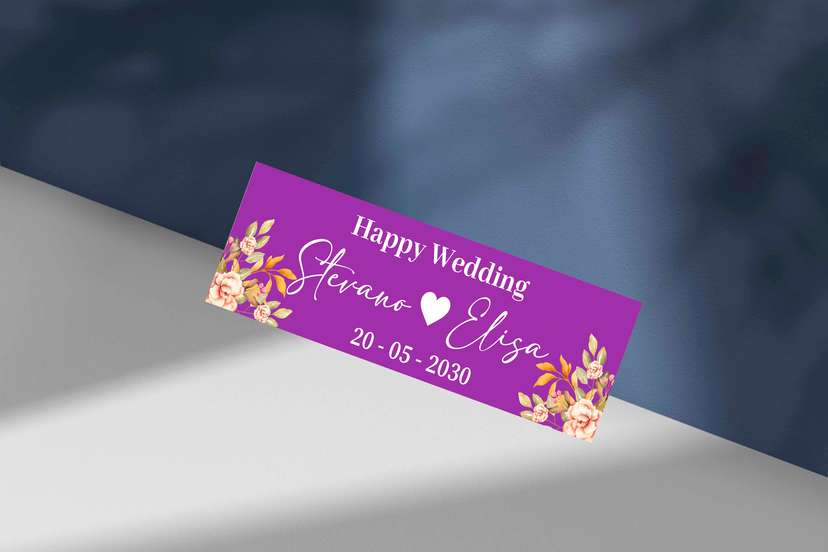 Wedding Plat Bunga Oranye Ceria - Image 1