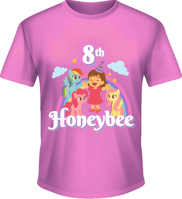 Kaos Ulang Tahun Tema Little Pony - Image 1