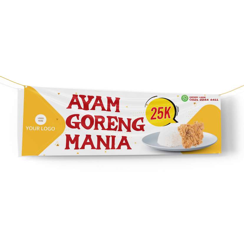 Banner Makanan Ayam Goreng Minimalis Modern - Image 1
